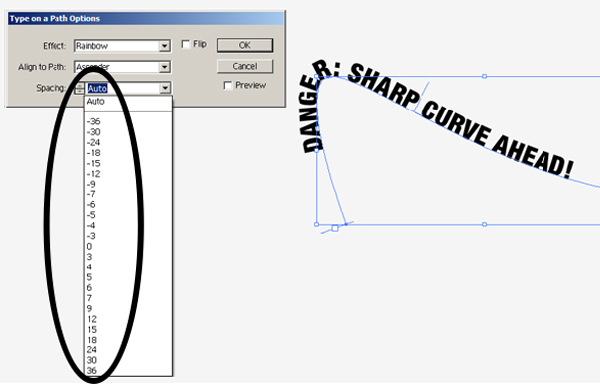 Working with Type on a Path in Illustrator